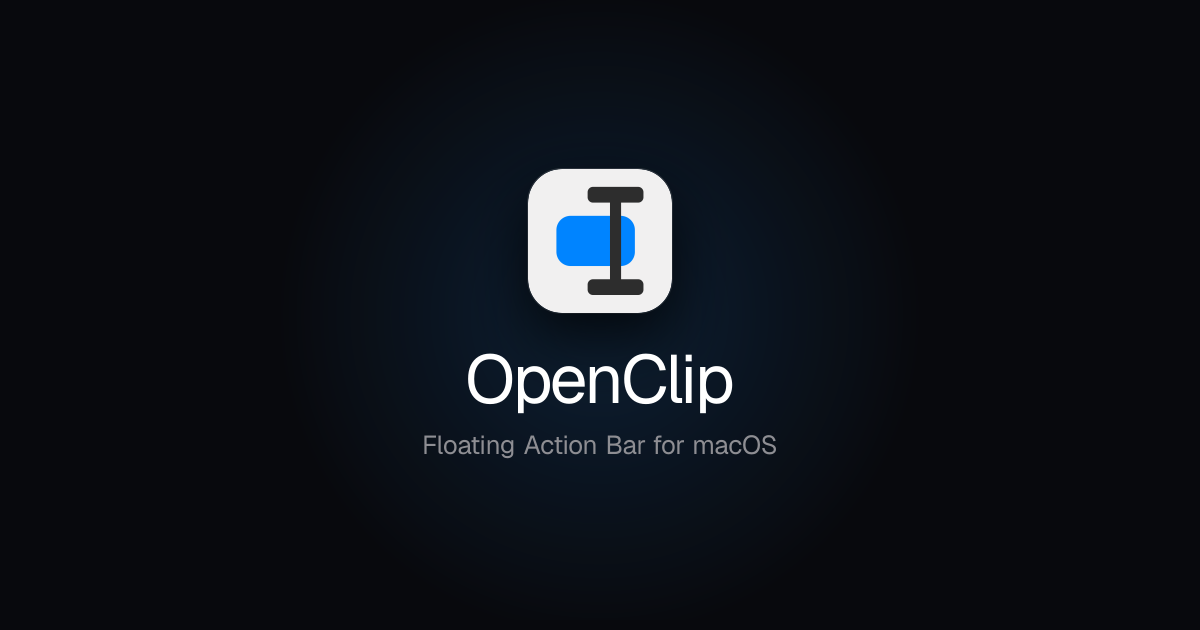 I couldn't find an open-source PopClip alternative, so I built one.
